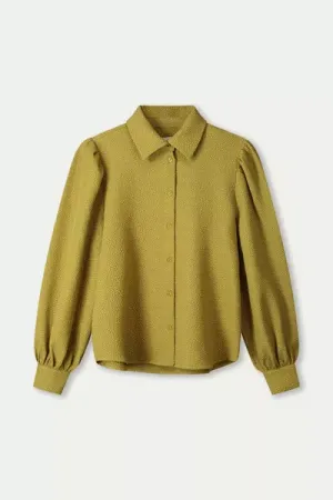 Blouse bubble fresh olive