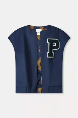 Gilet baseball nightfall blue