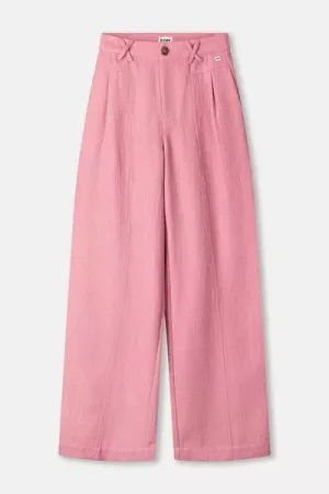pants boucle sweet pink