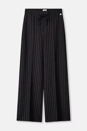 pants noir stripped