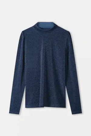 turtleneck glitter dawn blue