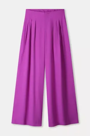 pants wide leg frosting pink