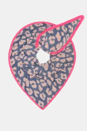 shawl leopard grey
