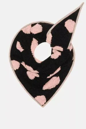 shawl dots noir
